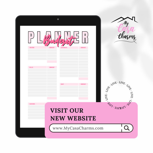 Printable Budget Planner | Hot Pink Finance Tracker - My Casa Charms