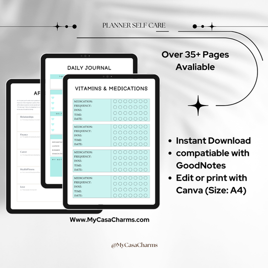 Self Care Planner - My Casa Charms